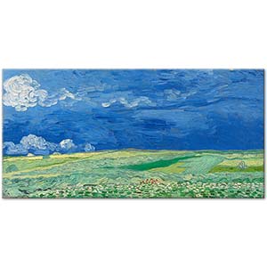 Wheatfield Under Thunderclouds by Vincent van Gogh