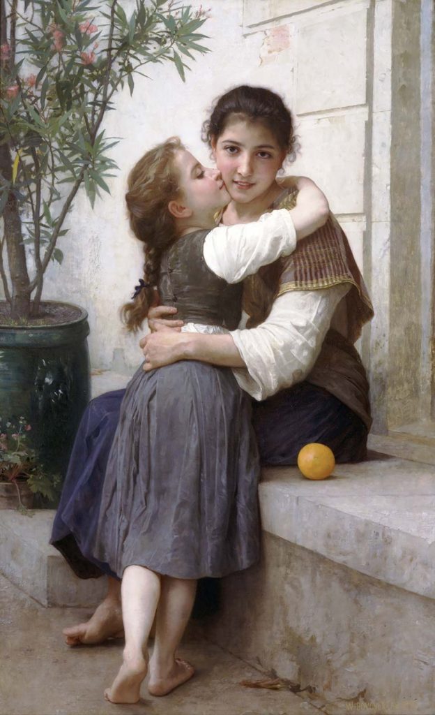 A Little Coaxing by William-Adolphe Bouguereau