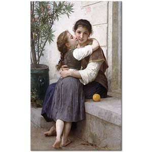 A Little Coaxing by William-Adolphe Bouguereau