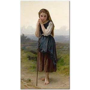 The Little Shepherdess by William-Adolphe Bouguereau