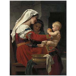 Admiration Maternelle (Le Bain) by William-Adolphe Bouguereau