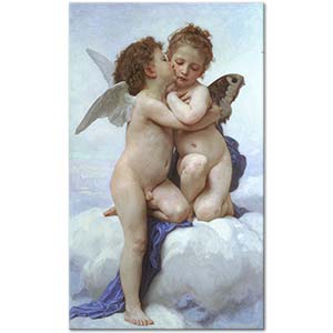 Amor and Psyche Children by William-Adolphe Bouguereau