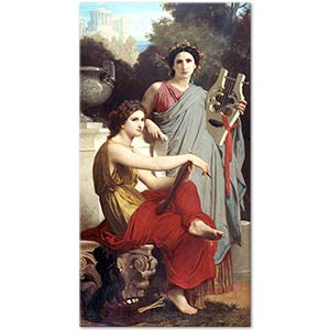 Art and Literature by William-Adolphe Bouguereau