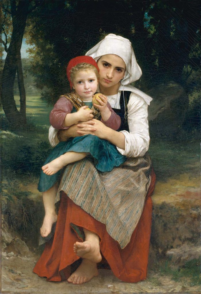 Breton Brother and Sister by William-Adolphe Bouguereau
