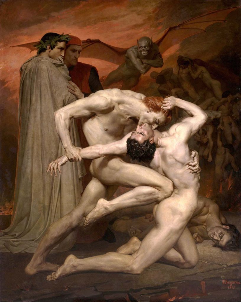 Dante and Virgil in Hell by William-Adolphe Bouguereau