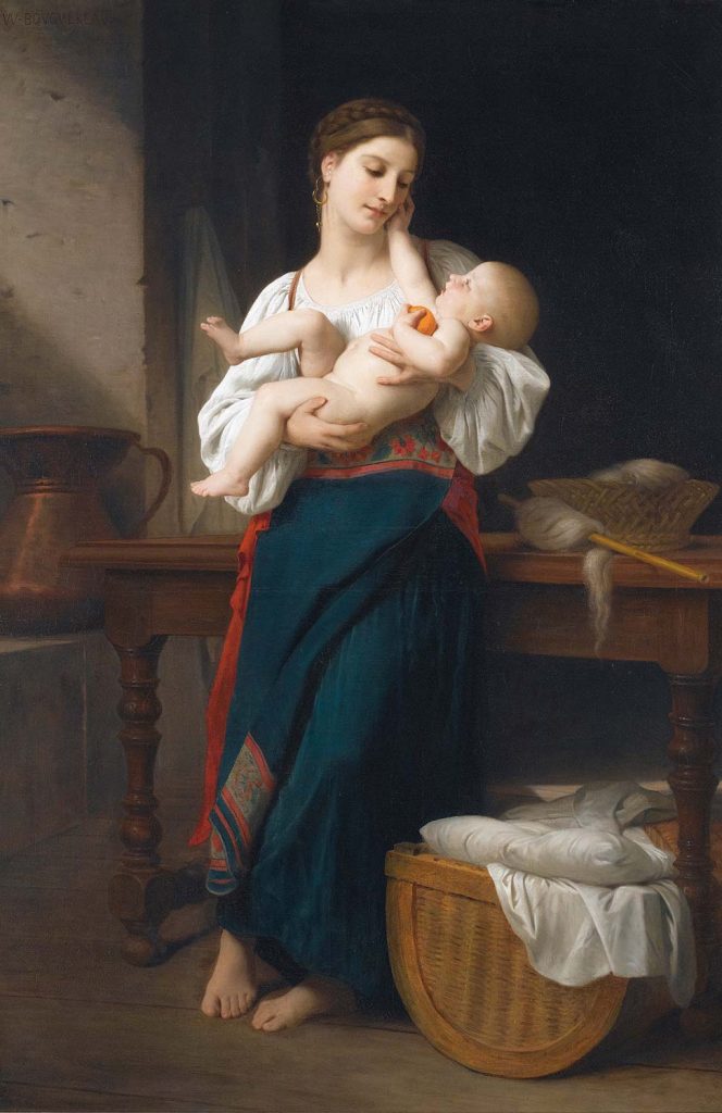 Mother and Child by William-Adolphe Bouguereau