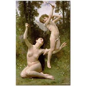 Flight of Love by William-Adolphe Bouguereau