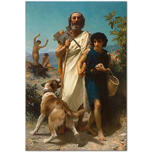 Homer and his Guide by William-Adolphe Bouguereau