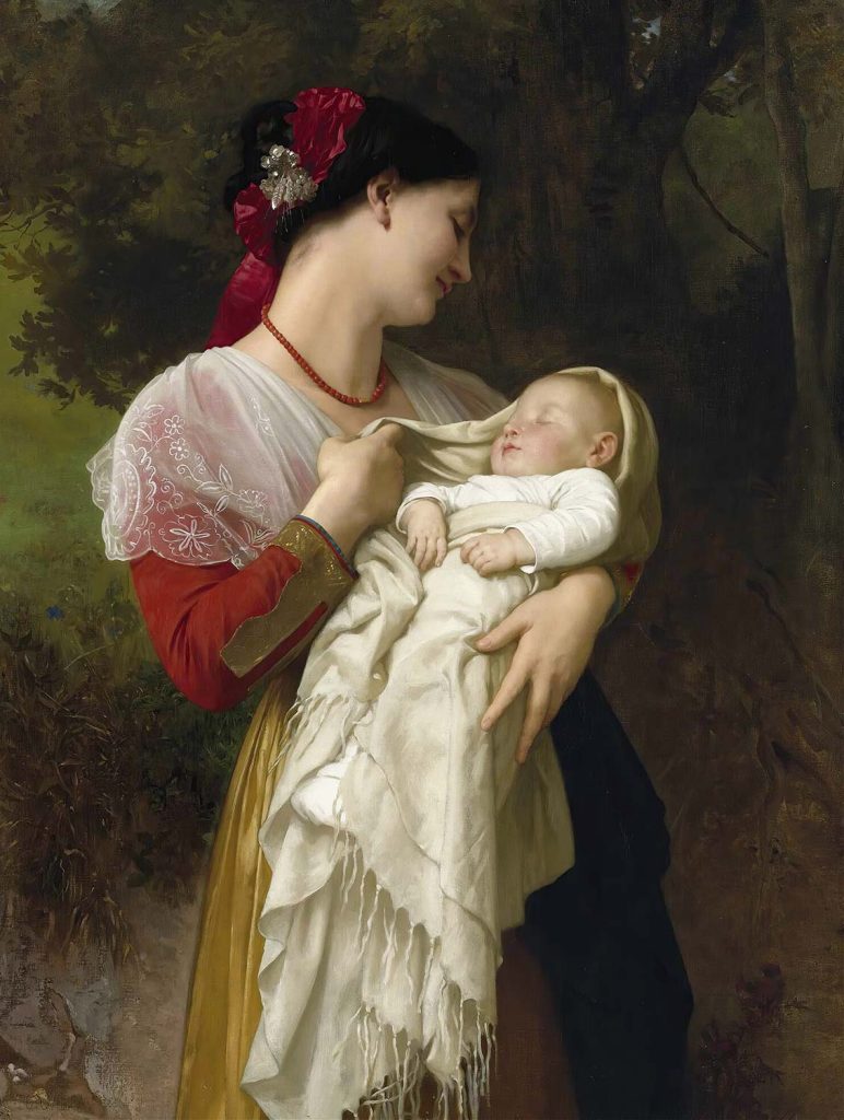 Maternal Admiration by William-Adolphe Bouguereau