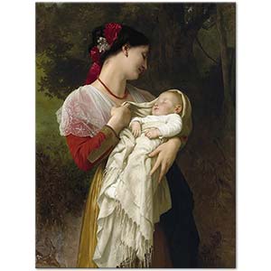 Maternal Admiration by William-Adolphe Bouguereau