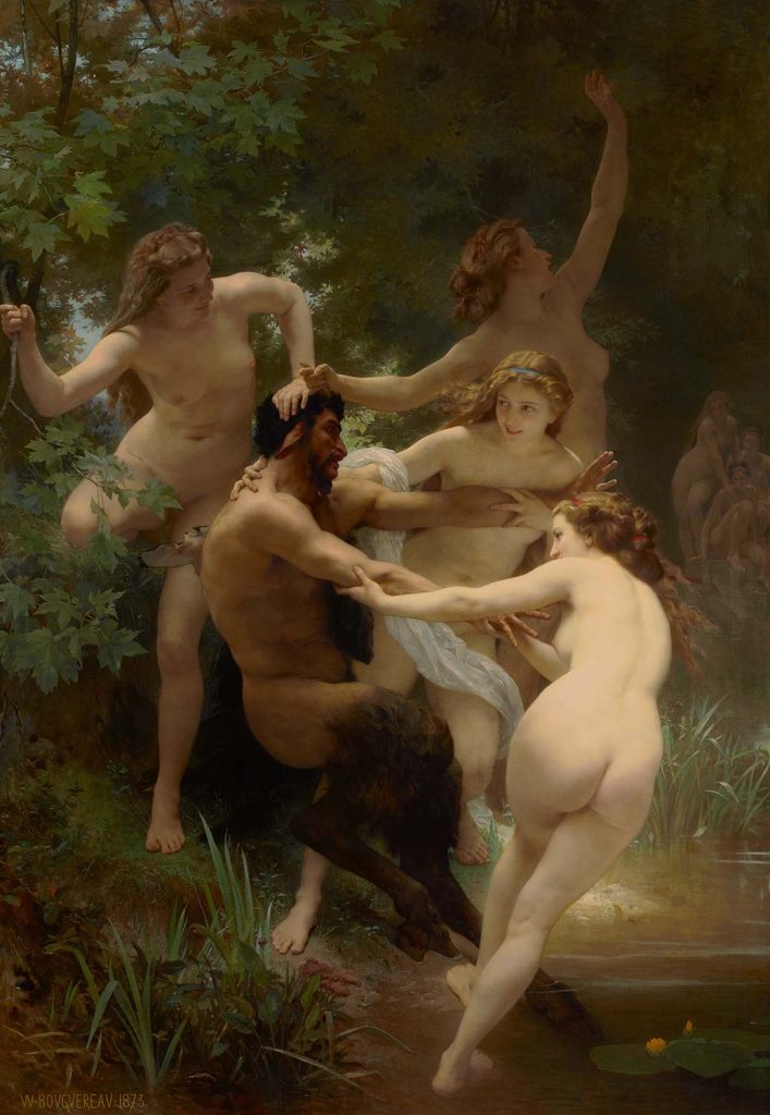 Nymphs and Satyr by William-Adolphe Bouguereau