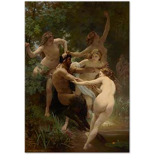 Nymphs and Satyr by William-Adolphe Bouguereau