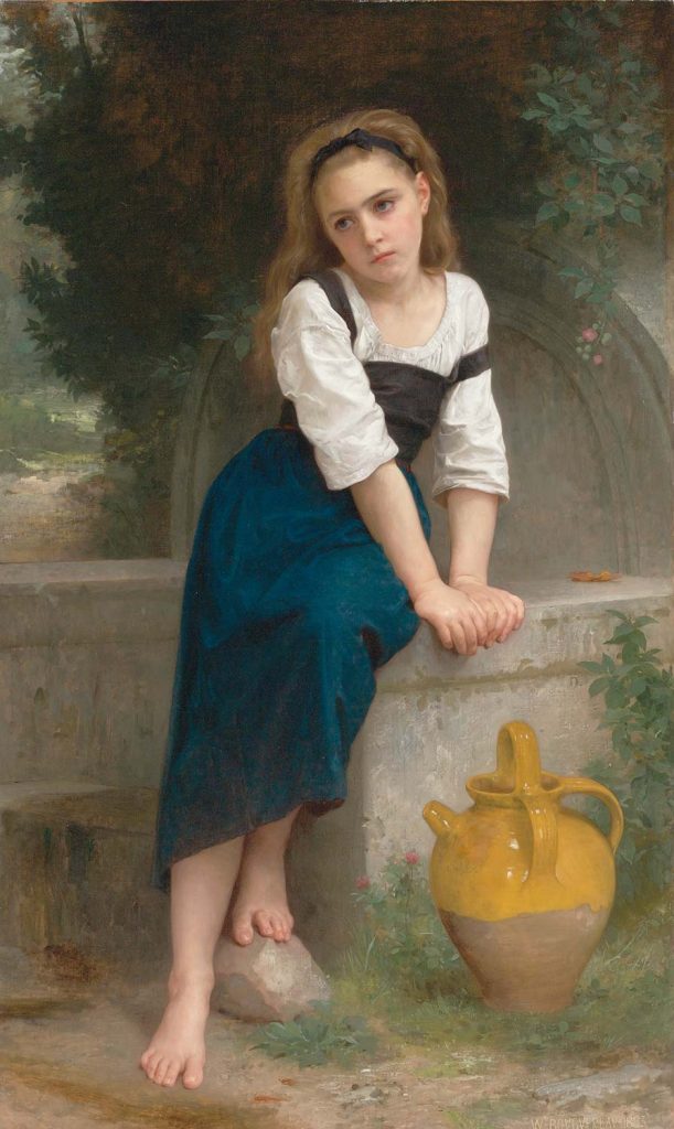 Orphan by the Fountain by William-Adolphe Bouguereau
