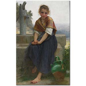 The Broken Pitcher by William-Adolphe Bouguereau