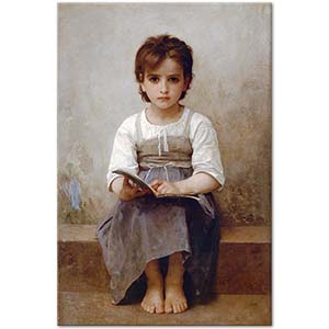 The Difficult Lesson by William-Adolphe Bouguereau