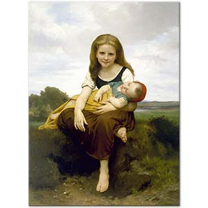 The Elder Sister by William-Adolphe Bouguereau