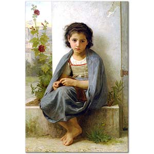 The Little Knitter by William-Adolphe Bouguereau