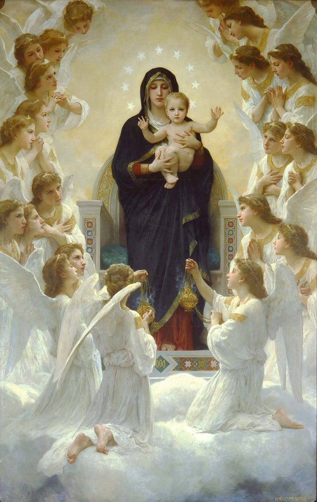 The Virgin with Angels by William-Adolphe Bouguereau