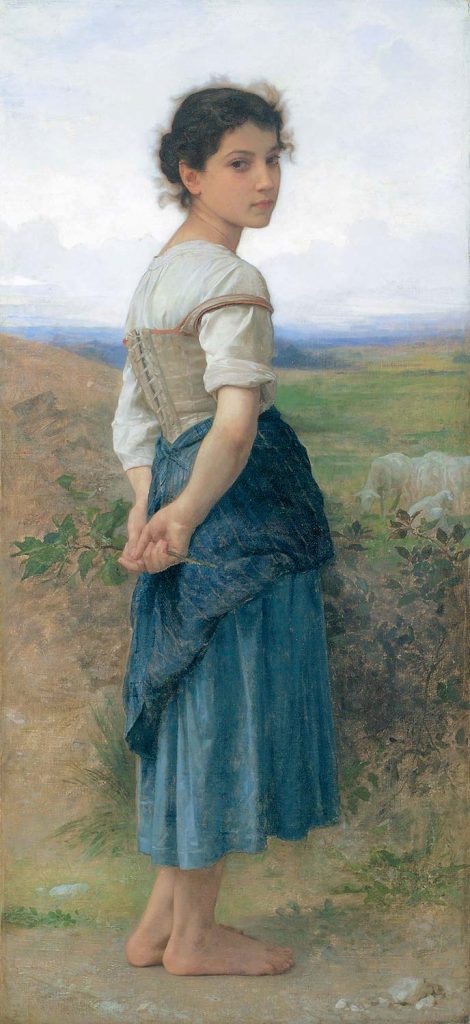 The Young Shepherdess by William-Adolphe Bouguereau