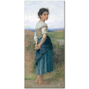 The Young Shepherdess by William-Adolphe Bouguereau