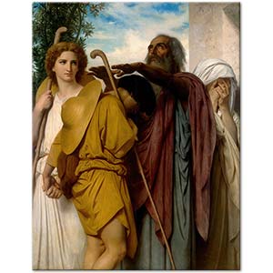 Tobias Saying Good-Bye to his Father by William-Adolphe Bouguereau