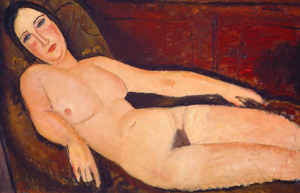 Nude on a Divan by Amedeo Modigliani