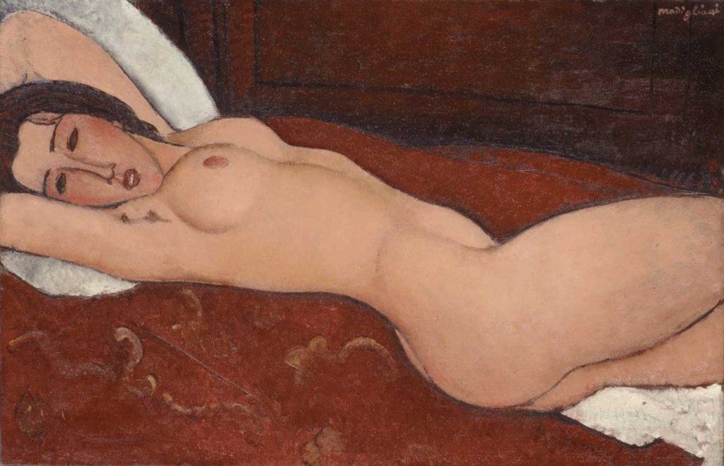 Reclining Nude II by Amedeo Modigliani
