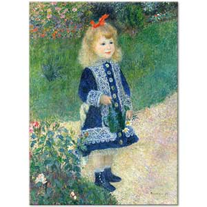 A Girl with a Watering Can by Pierre Auguste Renoir