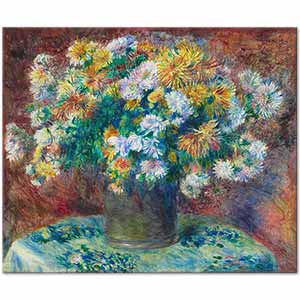 Chrysanthemums by Pierre Auguste Renoir