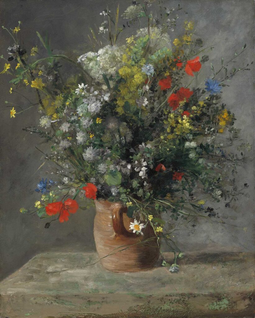 Flowers in a Vase by Pierre-Auguste Renoir