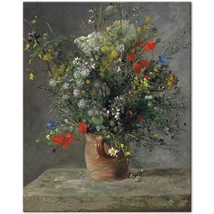 Flowers in a Vase by Pierre-Auguste Renoir