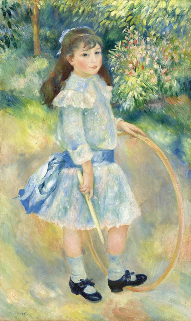 Girl with a Hoop by Pierre-Auguste Renoir