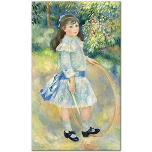 Girl with a Hoop by Pierre-Auguste Renoir