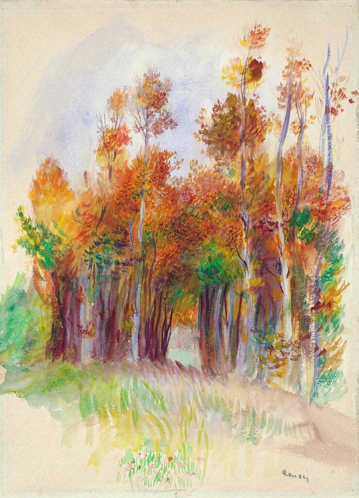 Grove of Trees by Pierre-Auguste Renoir