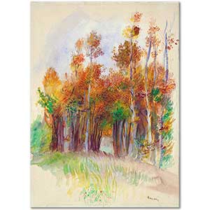 Grove of Trees by Pierre-Auguste Renoir