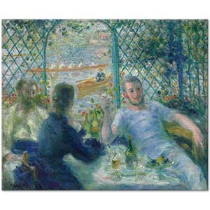 Lunch at the Restaurant Fournaise by Pierre-Auguste Renoir