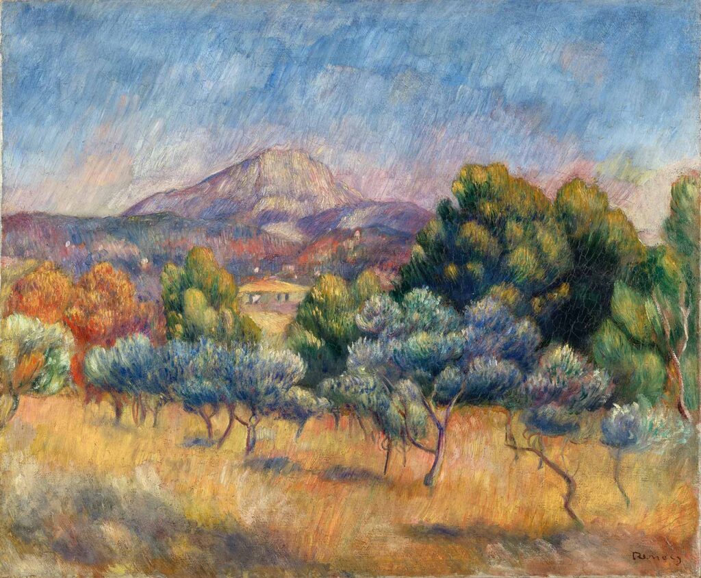 Mont Sainte-Victoire by Pierre-Auguste Renoir