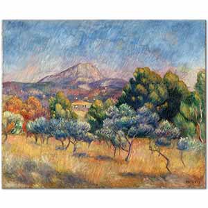 Mont Sainte-Victoire by Pierre-Auguste Renoir