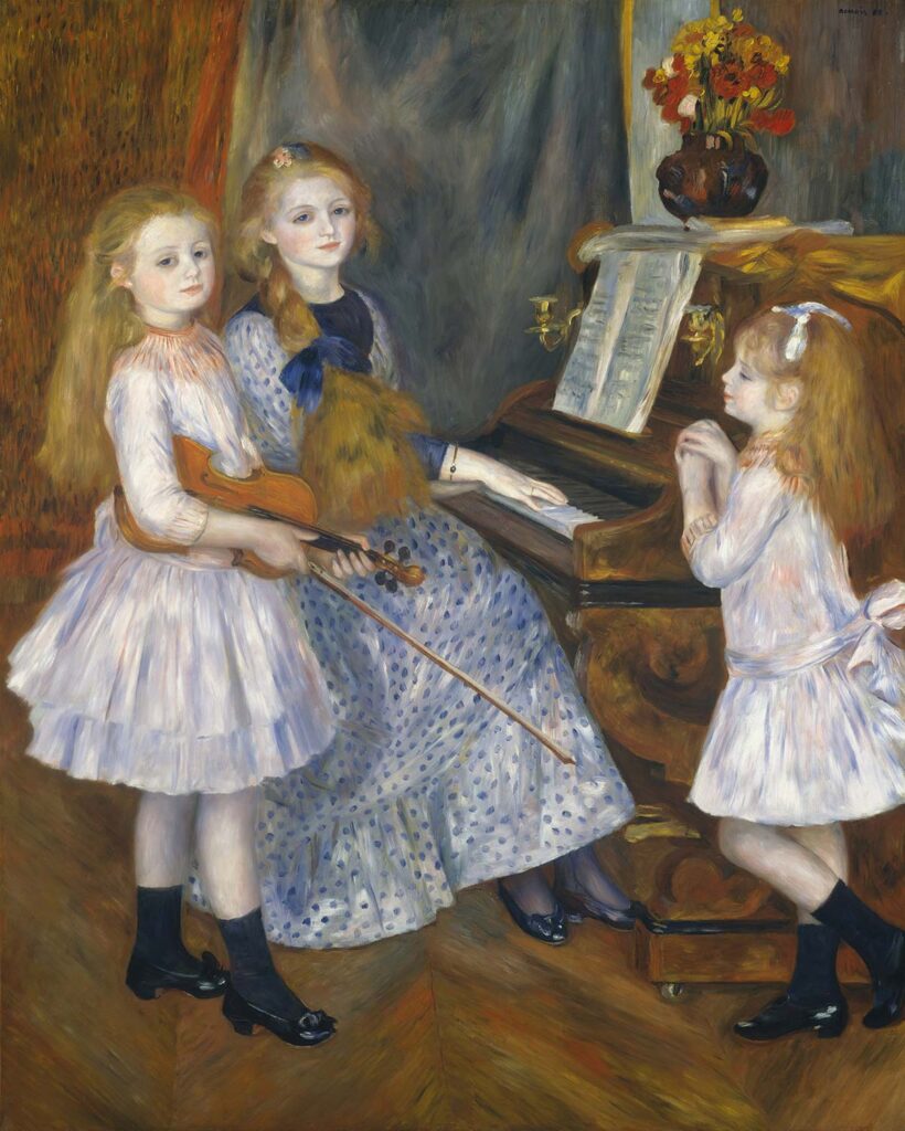 The Daughters of Catulle Mendès by Pierre-Auguste Renoir