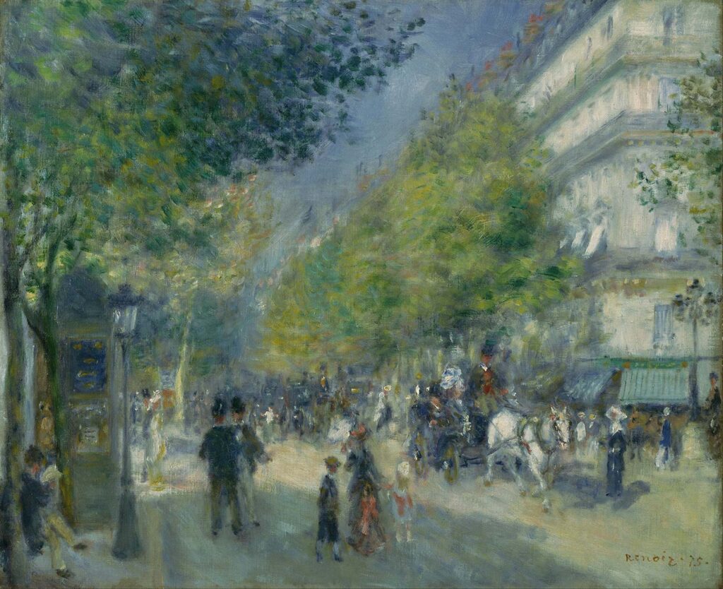 The Grands Boulevards by Pierre-Auguste Renoir