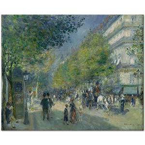 The Grands Boulevards by Pierre-Auguste Renoir