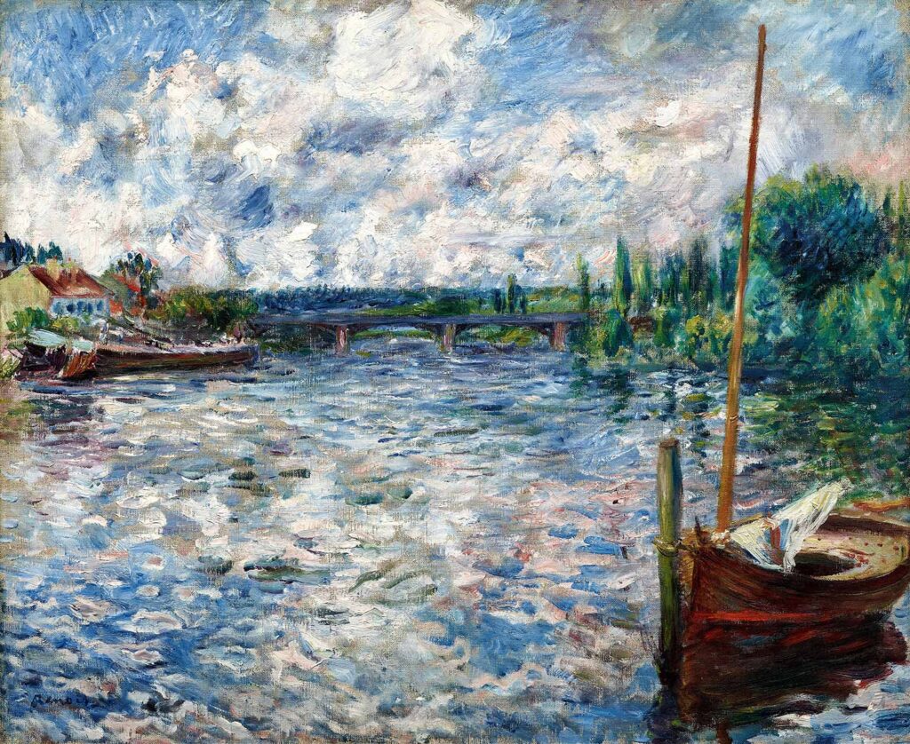 The Seine at Chatou by Pierre-Auguste Renoir