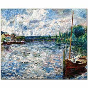 The Seine at Chatou by Pierre-Auguste Renoir