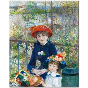 Two Sisters (On the Terrace) by Pierre-Auguste Renoir