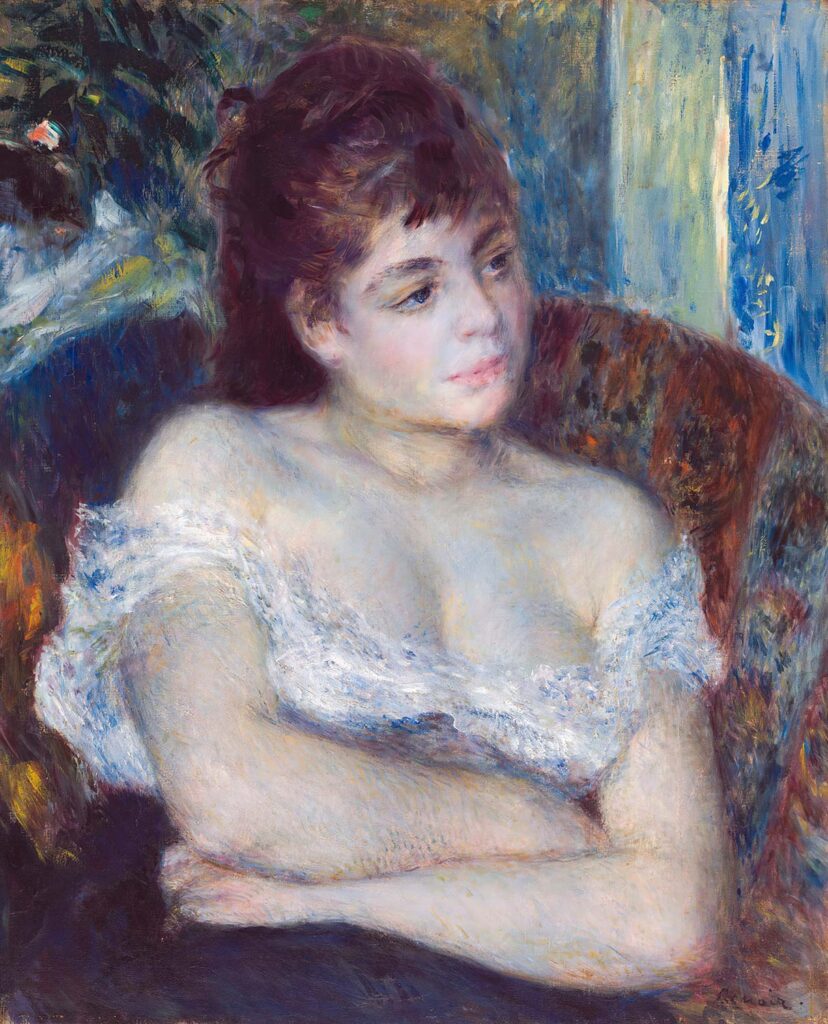 Woman in an Armchair by Pierre-Auguste Renoir