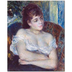 Woman in an Armchair by Pierre-Auguste Renoir