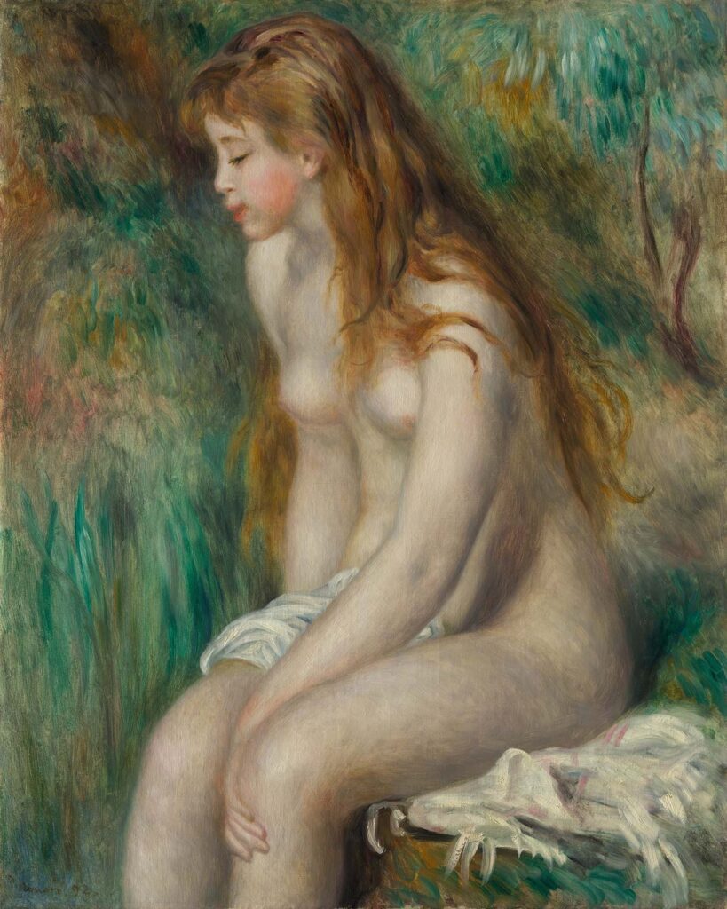 Young Girl Bathing by Pierre Auguste Renoir