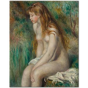 Young Girl Bathing by Pierre Auguste Renoir