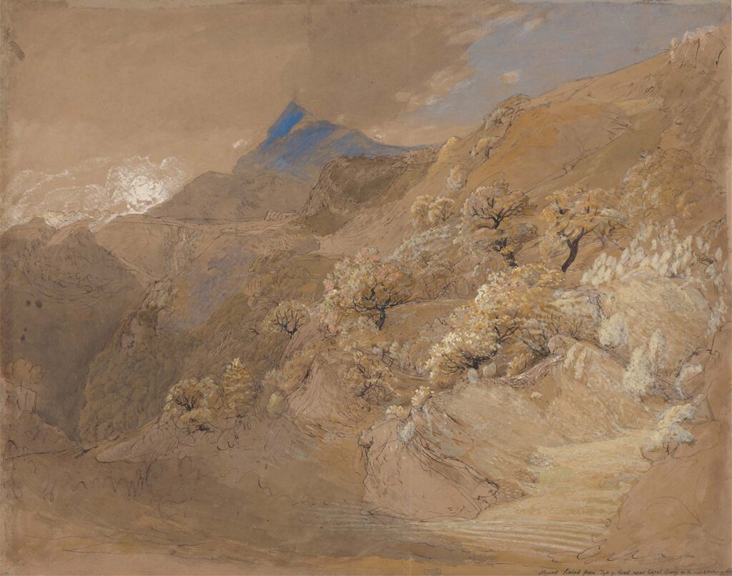 Mount Siabod from Tyn-y-Coed near Capel Curig by Samuel Palmer
