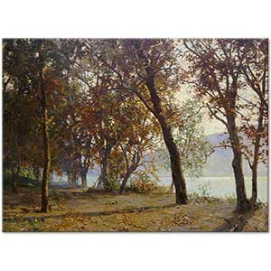 Autumn Morning-Mist Clearing Away by Walter Launt Palmer